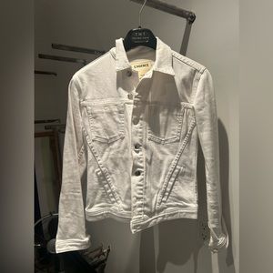 L'agence white denim jacket